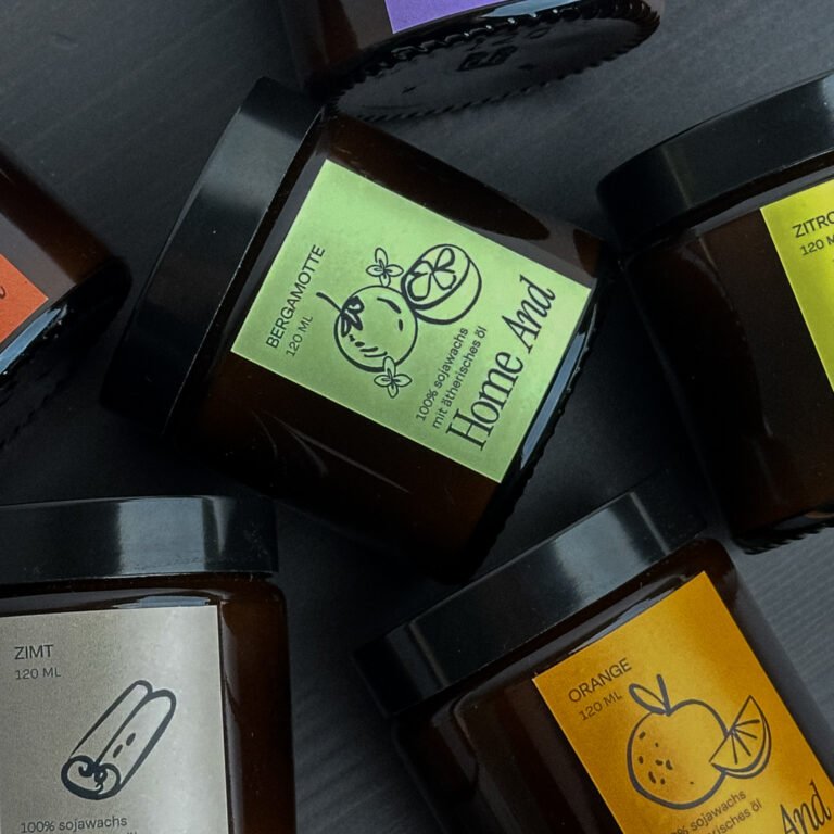 natürliche handgemachte Kerze