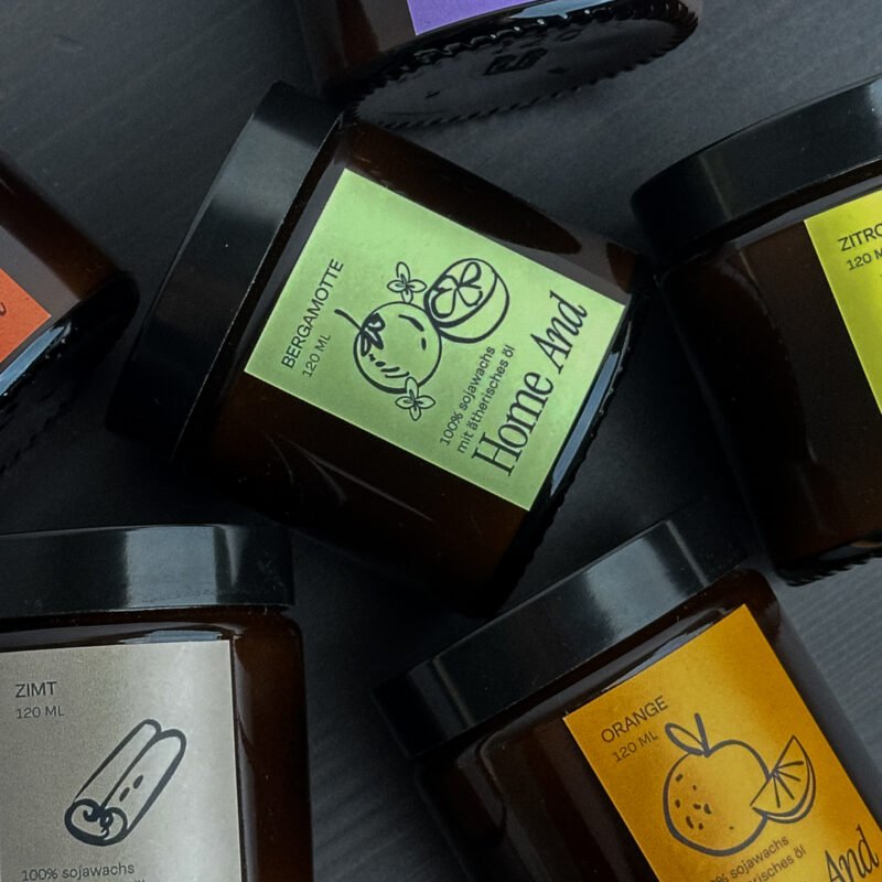 natürliche handgemachte Kerze